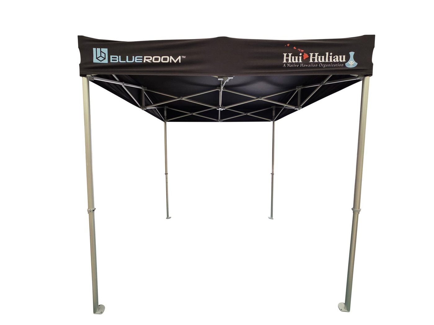 Frame expanded and standing