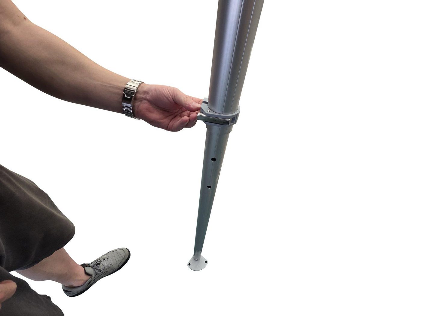 Leg height pin aligned